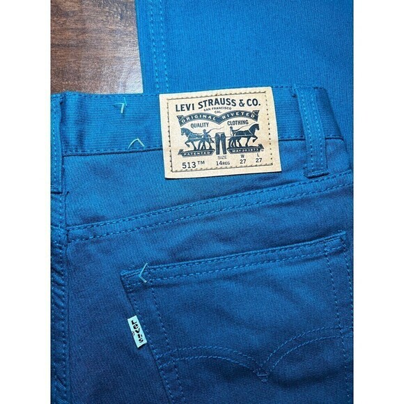 Levi’s 513 Womens Slim Straight Electric Blue 27x27 - Picture 6 of 7